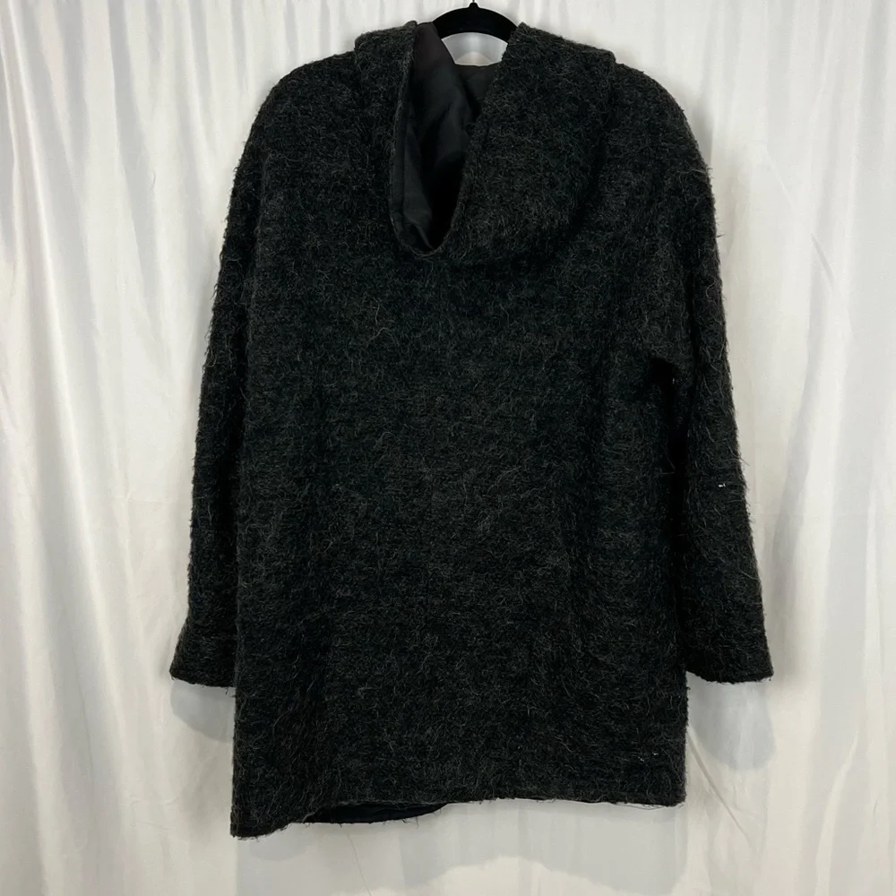 John Caruana Mohair Hooded Jacket Reversible Vintage 80's